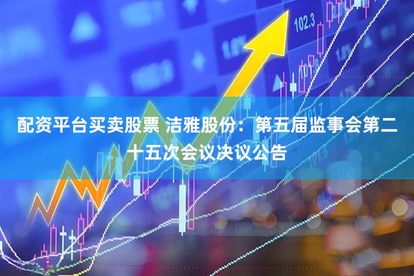 配资平台买卖股票 洁雅股份：第五届监事会第二十五次会议决议公告